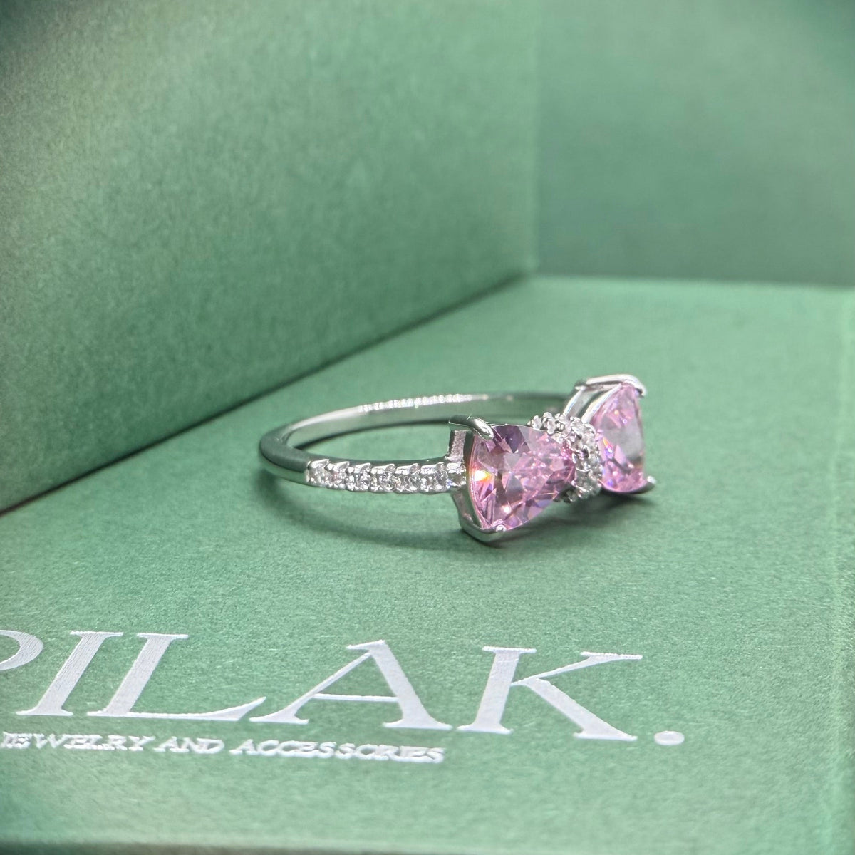 Pink Bow Ring