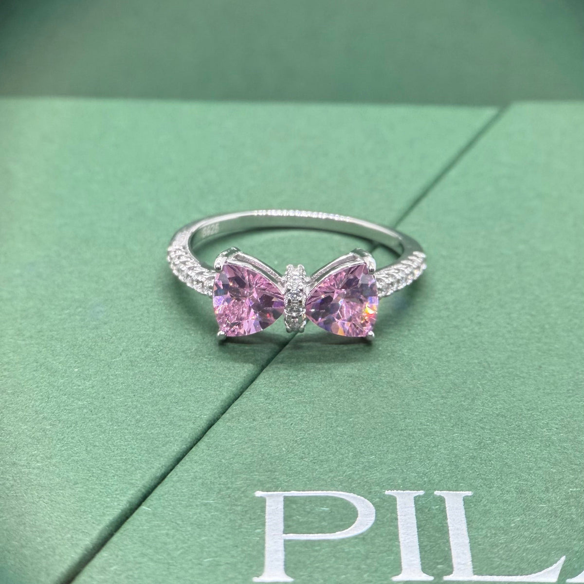 Pink Bow Ring