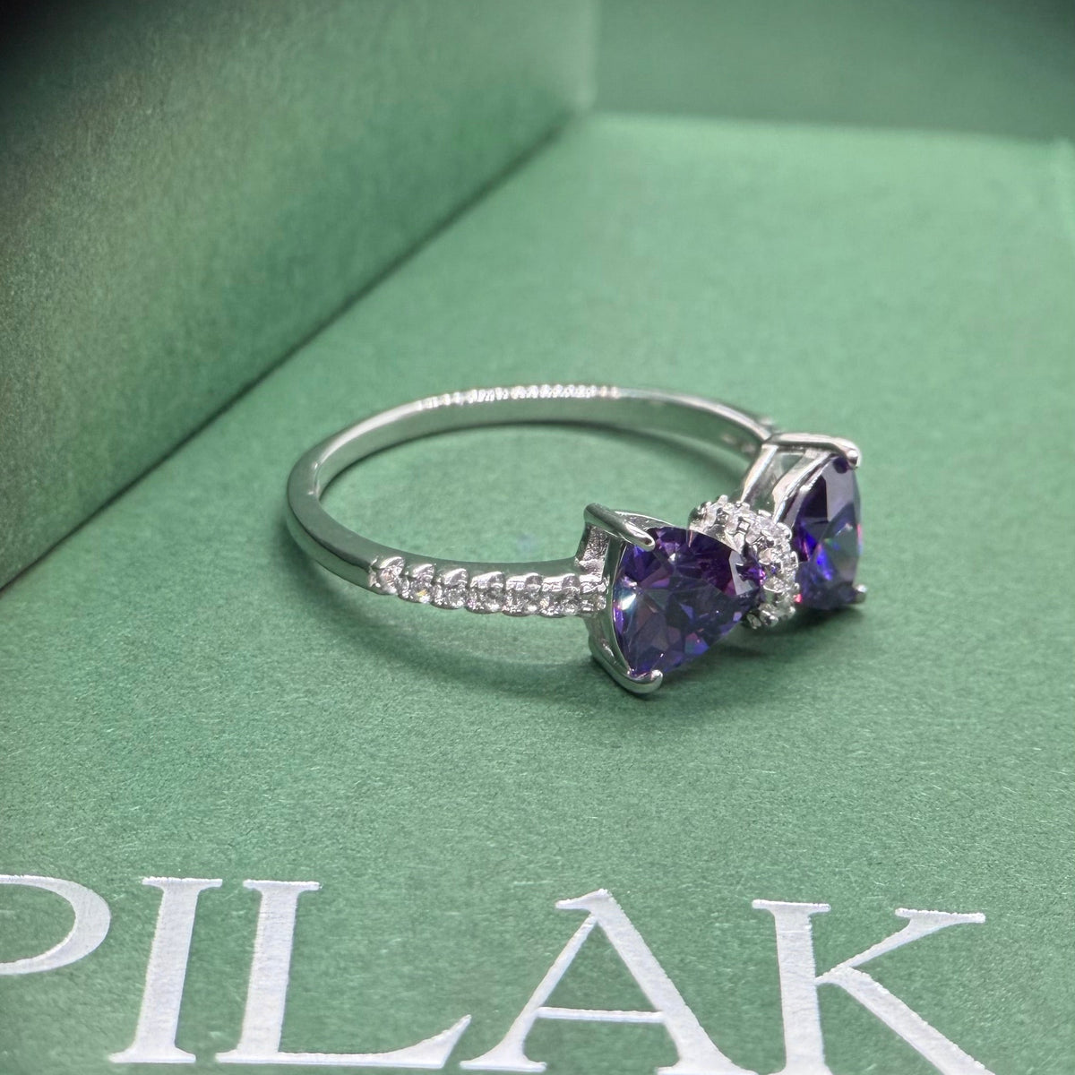 Violet Bow Ring