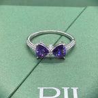 Violet Bow Ring