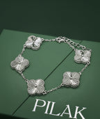 Silver Clover Bracelet