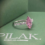 Marquise Crystal Pink Ring