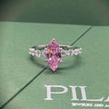 Marquise Crystal Pink Ring