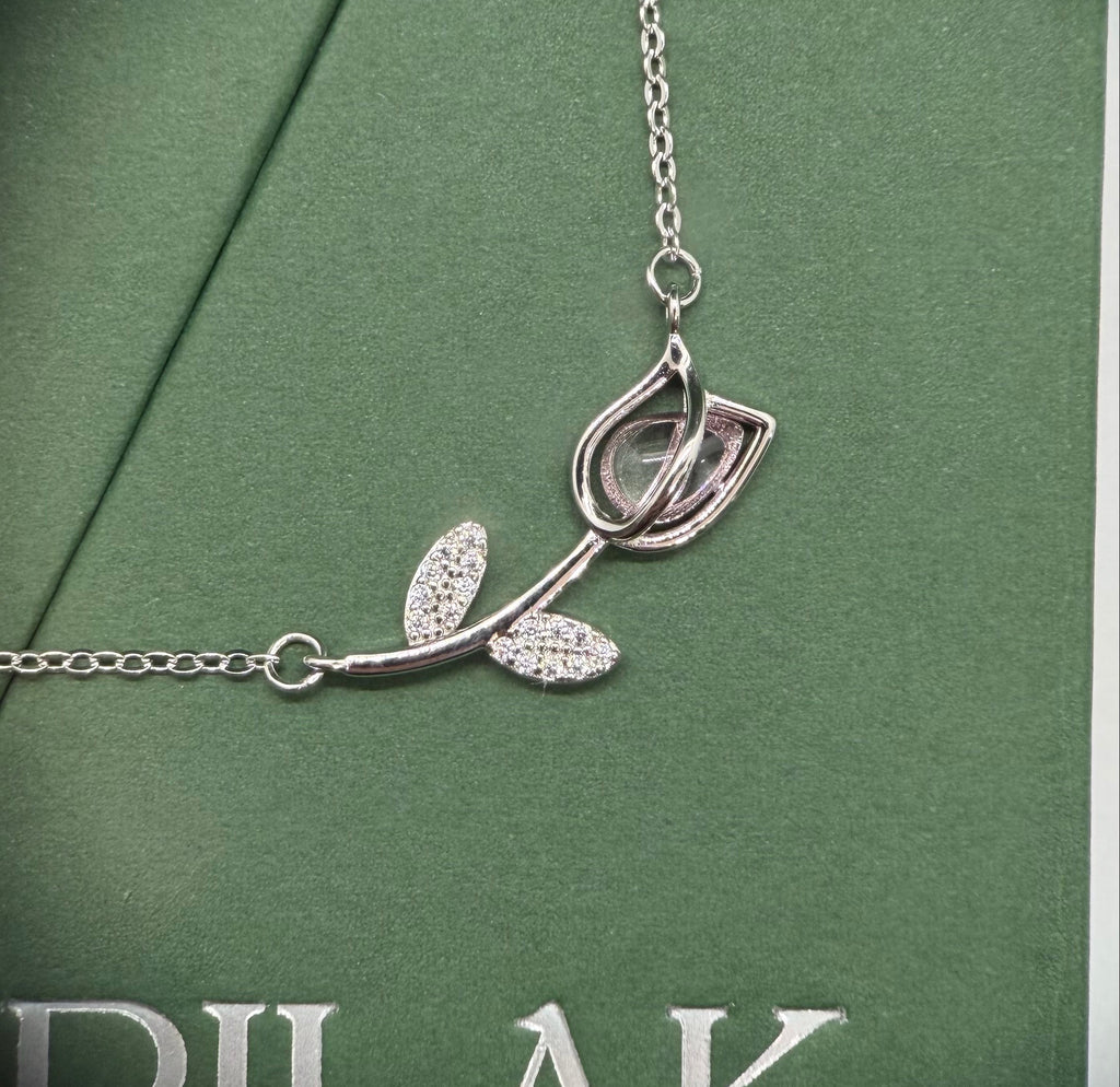 Pink Tulip Necklace