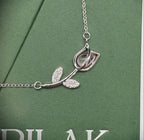 Pink Tulip Necklace