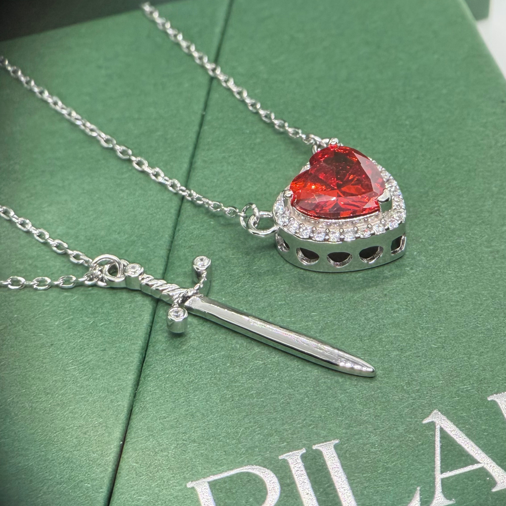 Hearts & Sword Necklace
